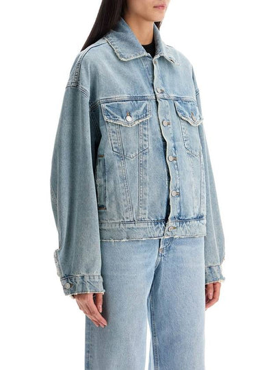 denim dalton balloon jacket with - AGOLDE - BALAAN 2