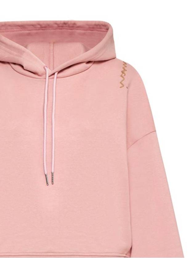 Embroidered Logo Hoodie Pink - MARNI - BALAAN 4