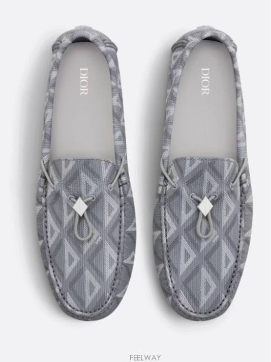 CD Diamond Drawstring Loafers Grey - DIOR - BALAAN 2