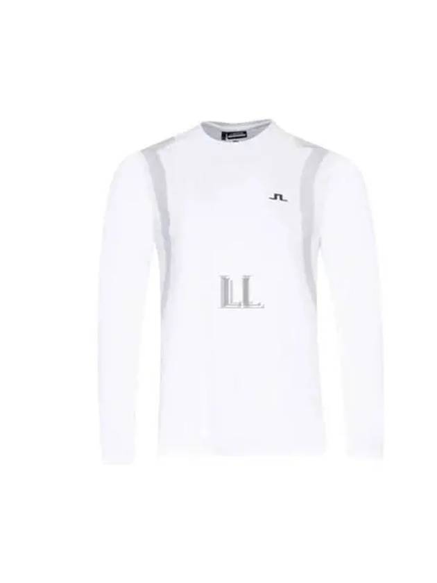 Elion Logo Long Sleeve T-Shirt White - J.LINDEBERG - BALAAN 2