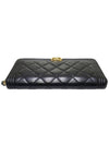 Women s A80288 Black Lambskin Gold Boy Zip Up Long Wallet - CHANEL - BALAAN 4