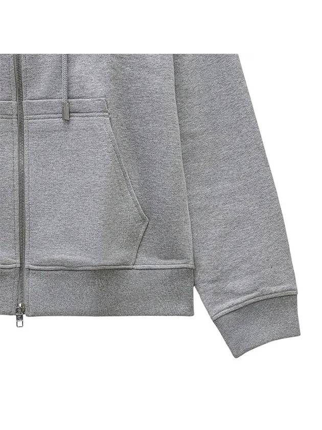 Back Logo  Zip-Up Hoodie Grey - WOOYOUNGMI - BALAAN 9