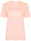 Logo Cotton Short Sleeve T-Shirt Orange - PATOU - BALAAN 1