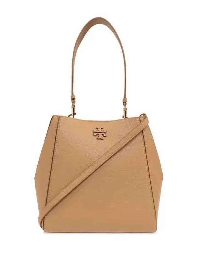 Logo Leather Bucket Bag Tiramisu - TORY BURCH - BALAAN 3