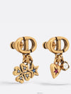 Lucky Charms CD Logo Metal Earrings Gold - DIOR - BALAAN 3