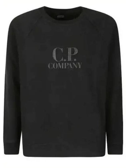 Diagonal Fleece Pocket Sweatshirt Black - CP COMPANY - BALAAN 2