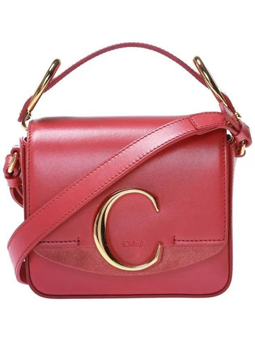 C Buckle Shoulder Bag Pink - CHLOE - BALAAN 1