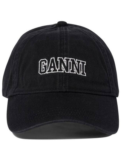 Logo Ball Cap Black - GANNI - BALAAN 2