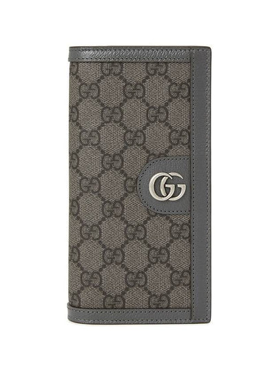 Ophidia GG Supreme Canvas Long Wallet Grey Black - GUCCI - BALAAN 2