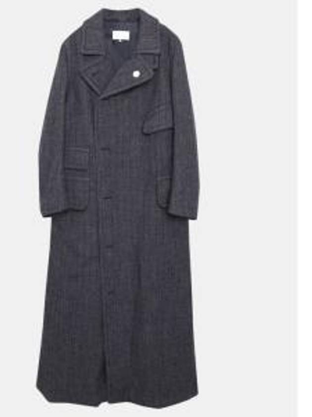 Men's Multi-Pocket Wool Double Coat Grey - MAISON MARGIELA - BALAAN 2