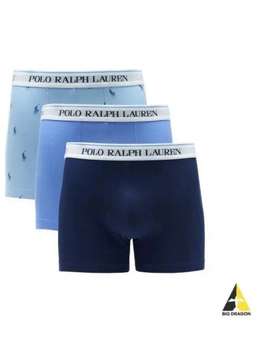 Classic Stretch Cotton Trunks 3 Pack Multi - POLO RALPH LAUREN - BALAAN 1