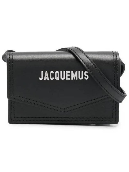 Le Porte Azur Envelope Pouch Bag Black - JACQUEMUS - BALAAN 2