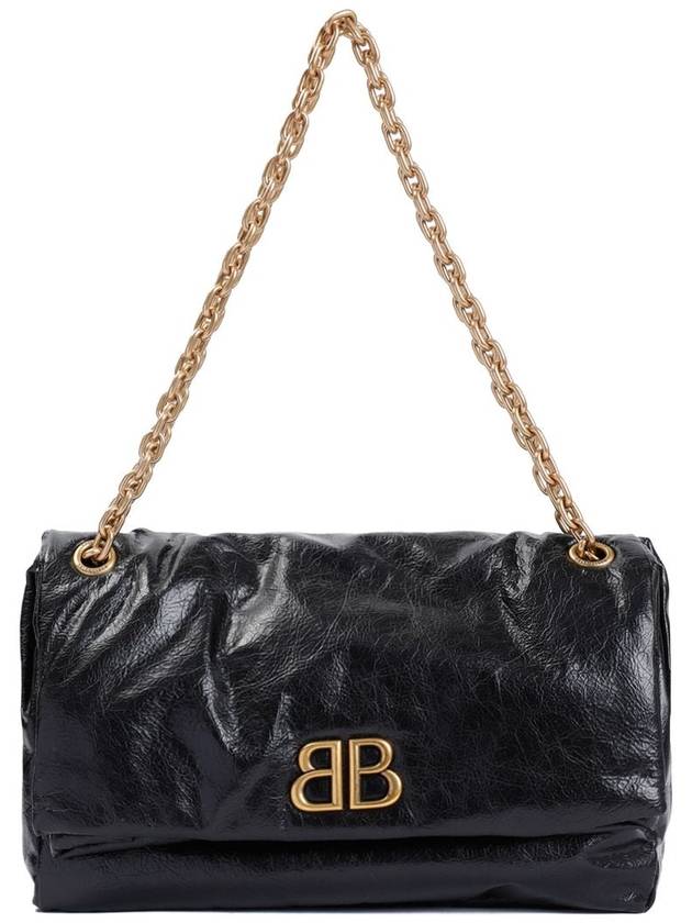 Monaco Chain Strap Shoulder Bag Black - BALENCIAGA - BALAAN 2