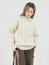 Modal Cable Collar Knit Cream - CHANCE'S NOI - BALAAN 3