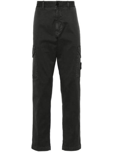 Wappen Logo Classic Cargo Straight Pants Grey - STONE ISLAND - BALAAN 1