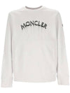 Long Sleeve T Shirt 8G00004 809KR 001 White - MONCLER - BALAAN 1