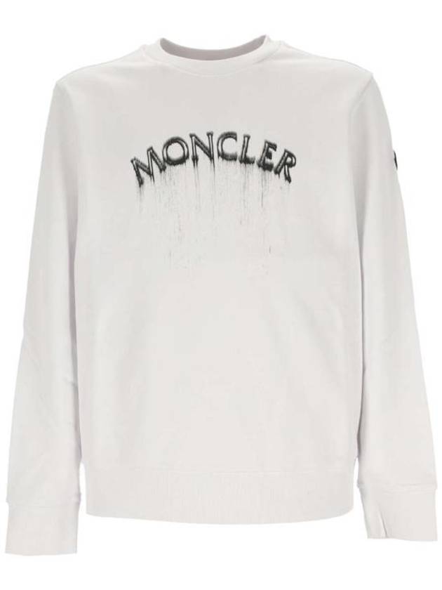 Long Sleeve T Shirt 8G00004 809KR 001 White - MONCLER - BALAAN 1