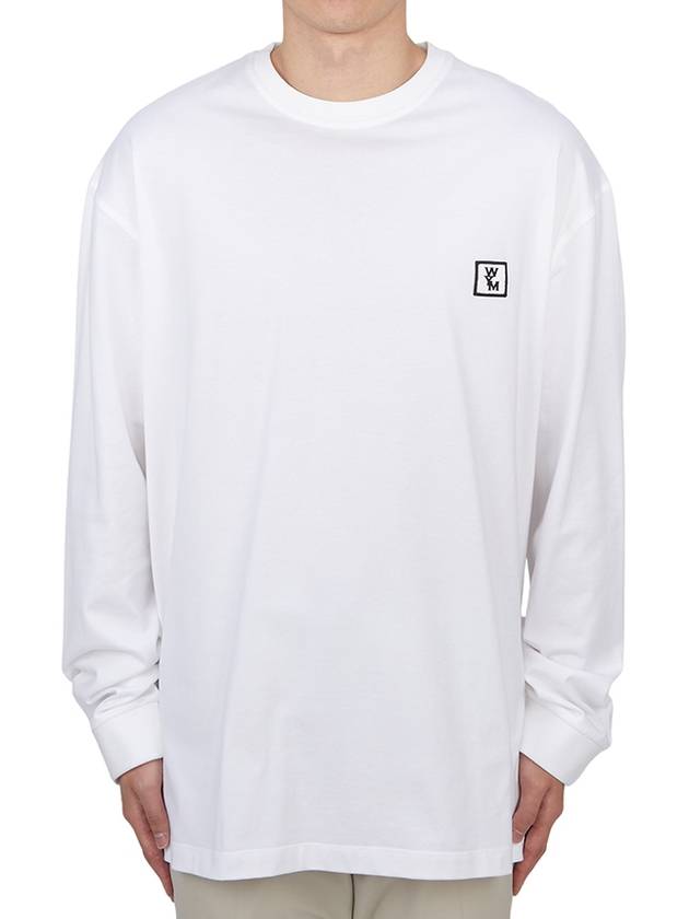 Men s back logo long sleeve t shirt white - WOOYOUNGMI - BALAAN 3