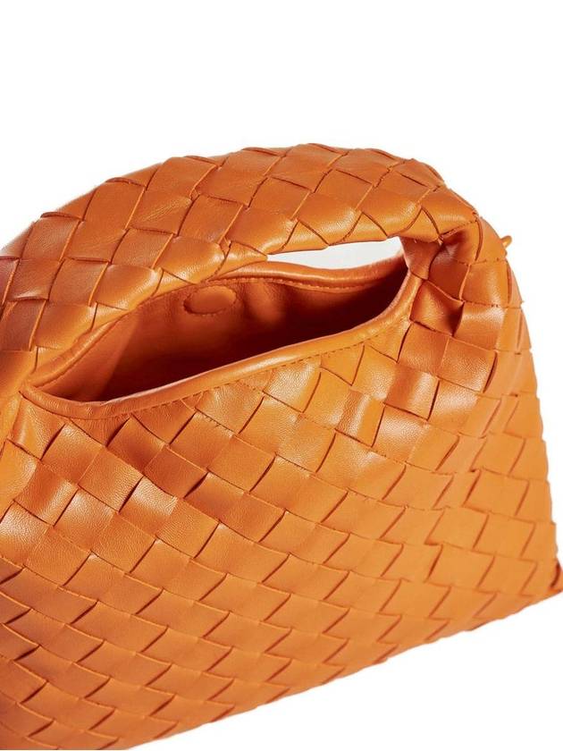 Intrecciato Mini Hop Tote Orange - BOTTEGA VENETA - BALAAN 4