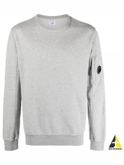 Light Fleece Sweatshirt Grey Melange - CP COMPANY - BALAAN 2