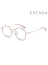 Glasses Frame VES967F 0G24 Round Titanium Men Women - ESCADA - BALAAN 1