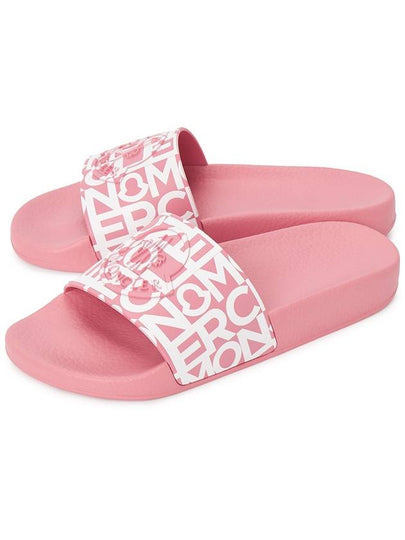 Jeanne Logo Print Slippers Pink - MONCLER - BALAAN 2