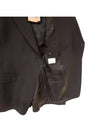 Women's Wool Tailored Blazer Jacket Black - BURBERRY - BALAAN.