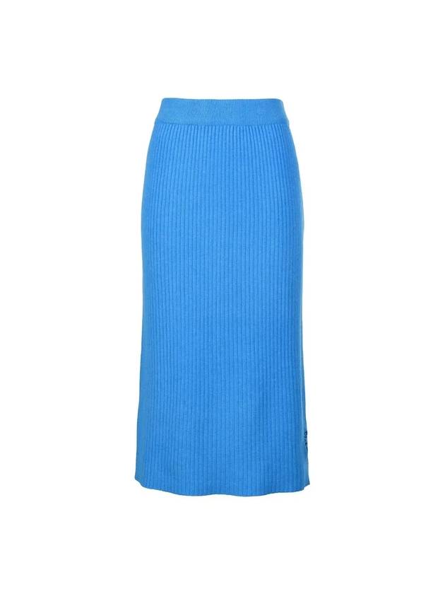 Playable hot color knit long H-line skirt - P_LABEL - BALAAN 1