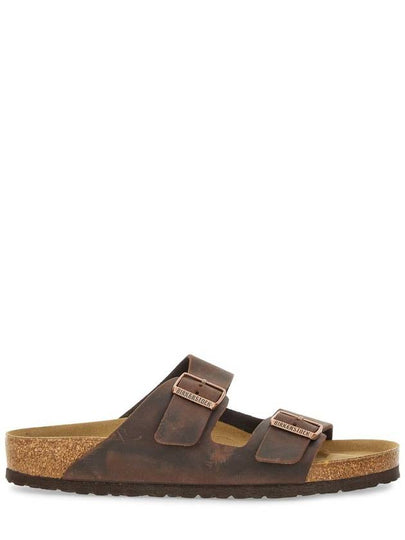 Arizona Oiled Leather Slippers Habana - BIRKENSTOCK - BALAAN 2