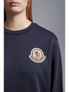 Logo Patch Sweatshirt Navy - MONCLER - BALAAN 7