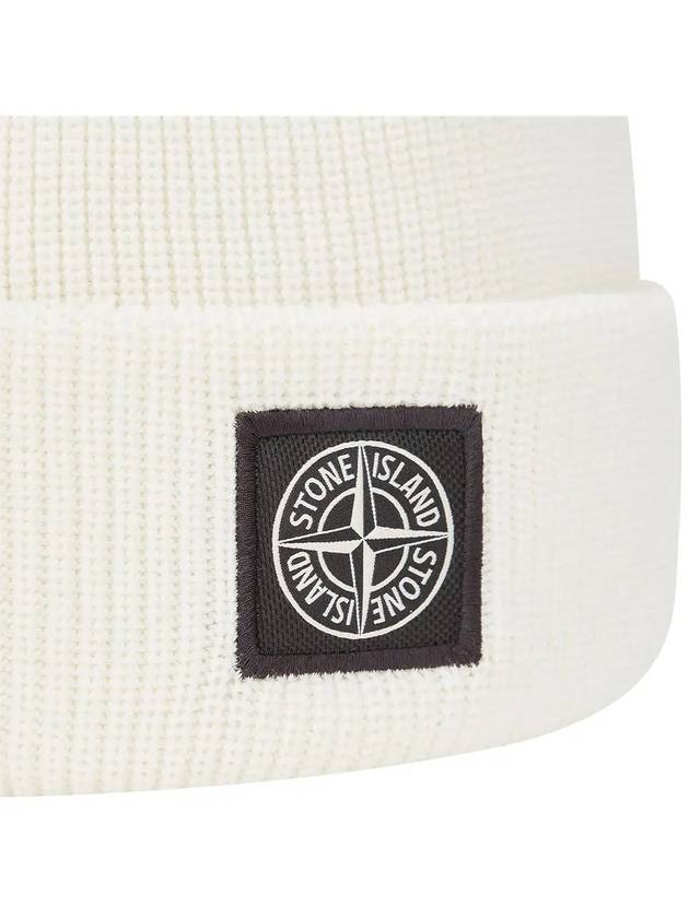 Compass Motif Organic Cotton Beanie 8015N02D7 - STONE ISLAND - BALAAN 4