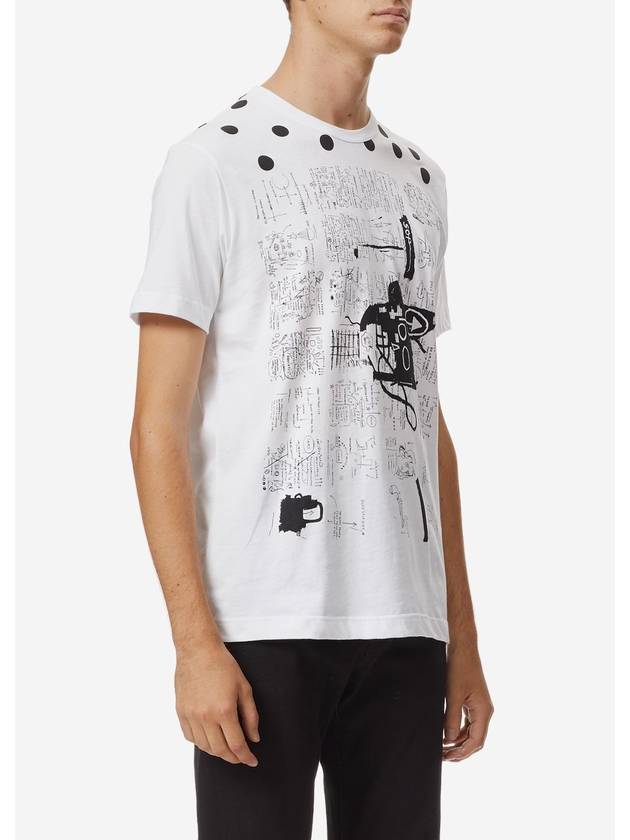 COMME DES GAR?ONS SHIRT Basquiat Print TEE - COMME DES GARCONS - BALAAN 3