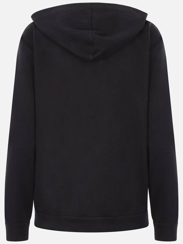 WoMen's Monilli French Terry Zip-Up Hoodie Black - BRUNELLO CUCINELLI - BALAAN 3