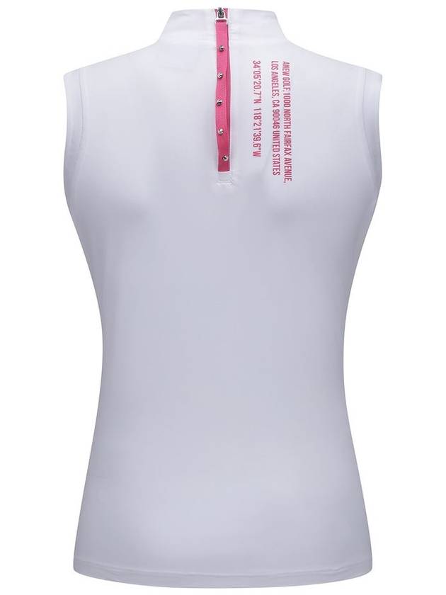 WOMEN FRONT LOGO POINT SLEEVELESSWH - ANEWGOLF - BALAAN 2