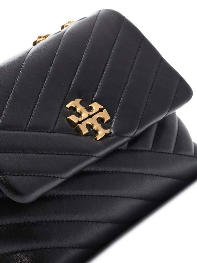 Kira Chevron Convertible Strap Small Shoulder Bag Black - TORY BURCH - BALAAN 4