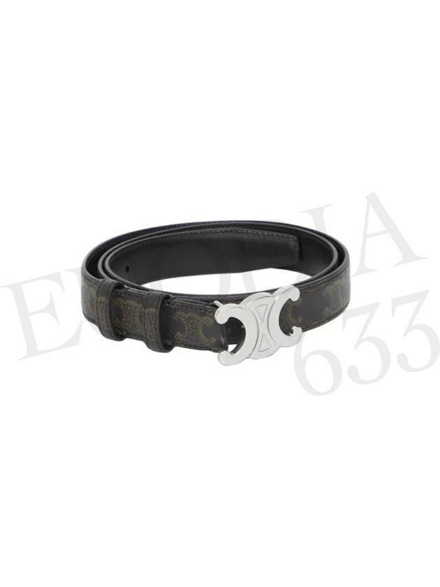 Triomphe Canvas Belt Black - CELINE - BALAAN 3