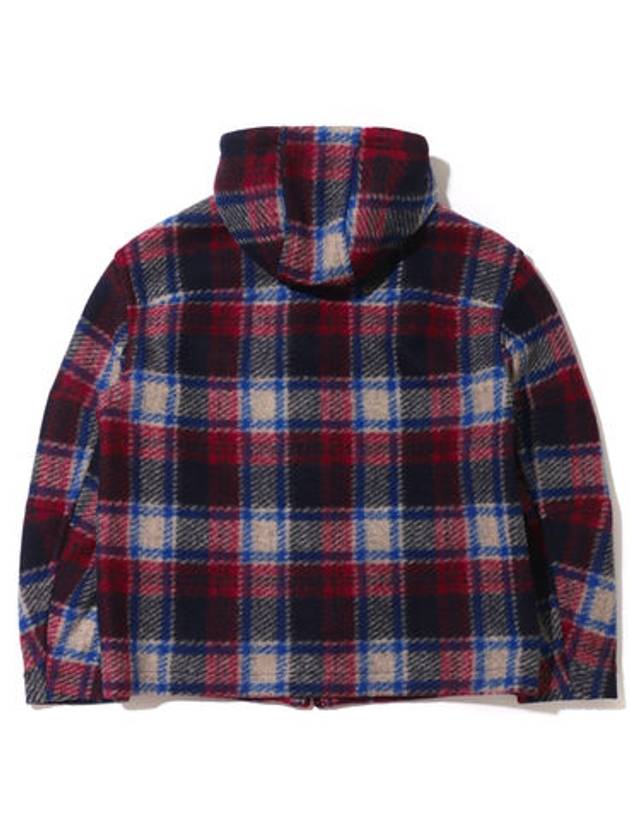 Kurt Check Zip-Up Hoodie Red - ISABEL MARANT - BALAAN 3