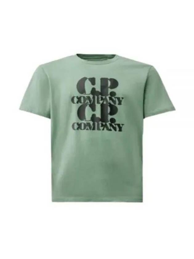 30/1 Jersey Graphic Short Sleeve T-Shirt Green - CP COMPANY - BALAAN 2