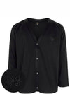 Black V neck Bright Jersey Cardigan PU284 C 00024 - NEEDLES - BALAAN 1