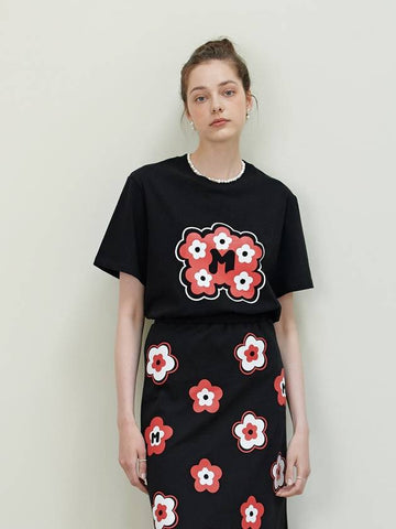 MET Signature Flower T Shirt Black - METAPHER - BALAAN 1