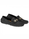 Gancini Driving Shoes Black - SALVATORE FERRAGAMO - BALAAN 2