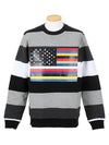 7320 653 020 Color Stars and Stripes Sweatshirt Black Gray - GIVENCHY - BALAAN 1