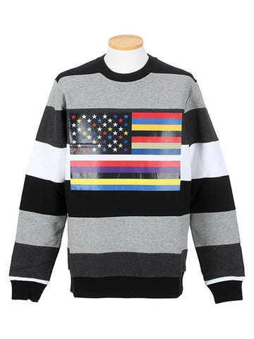 7320 653 020 Color Stars and Stripes Sweatshirt Black Gray - GIVENCHY - BALAAN 1