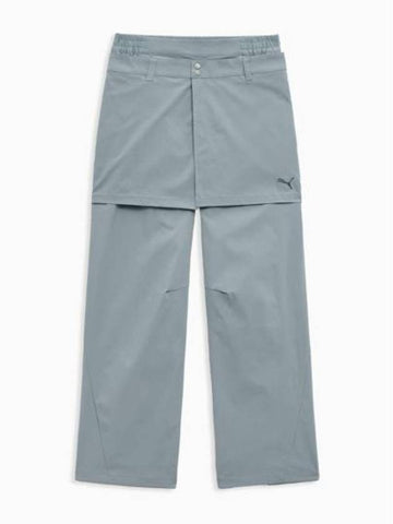 Dare To Woven Straight Pants Grey - PUMA - BALAAN 1