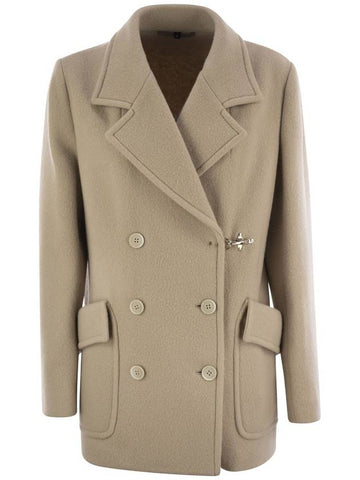 Wool and Cashmere Peacoat - FAY - BALAAN 1