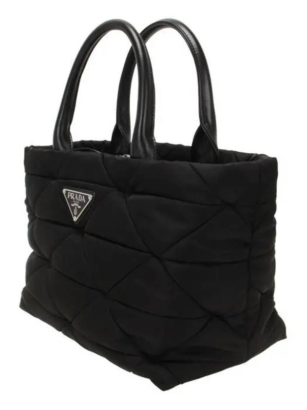 Small Re-Nylon Padded Tote Bag Black - PRADA - BALAAN 3