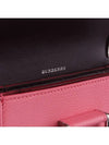 leather D-ring mini cross bag pink - BURBERRY - BALAAN.
