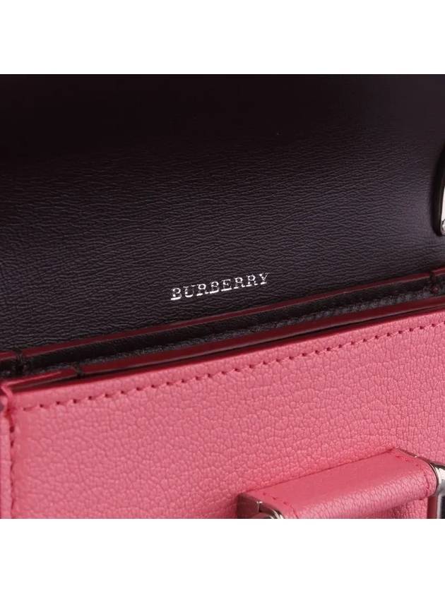 leather D-ring mini cross bag pink - BURBERRY - BALAAN.