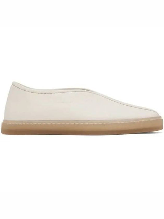 Round Toe Soft Leather Piped Slip-On White - LEMAIRE - BALAAN 2