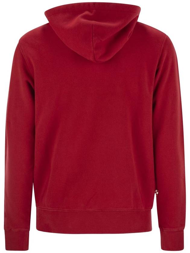 Men's red Tribeca sweatshirt with ‘Cortina Apres Ski Club’ logo embroidery - MC 2 SAINT BARTH - BALAAN 2